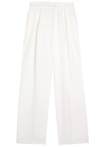 ANINE BING ANINE BING LOU PLEATED SATIN TROUSERS