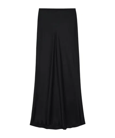 ANINE BING ANINE BING HIGH WAIST PLEATED MIDI SKIRT