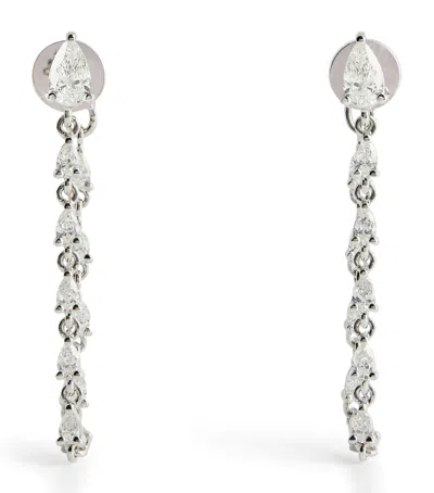 ANITA KO WHITE GOLD AND DIAMOND LOOP EARRINGS