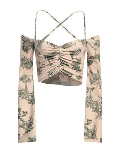 ANIYE BY ANIYE BY WOMAN TOP BEIGE SIZE 8 POLYESTER, ELASTANE