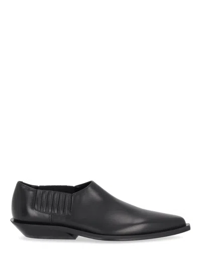 ANN DEMEULEMEESTER WOMEN BLACK LEATHER LOAFERS, 4 LUXURY LOAFERS & DRIVERS FOR WOMEN DARVEYS