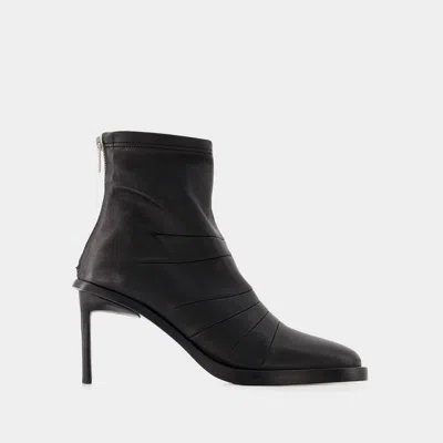 ANN DEMEULEMEESTER BOTTINES HEDY - ANN DEMEULEMEESTER - CUIR - NOIR