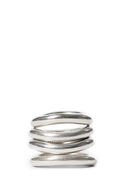 ANN DEMEULEMEESTER HERTA 4 PIECE RING SET