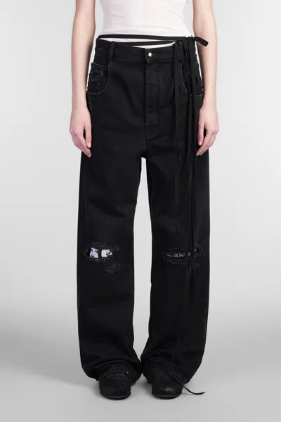 ANN DEMEULEMEESTER POLLY JEANS IN BLACK DENIM
