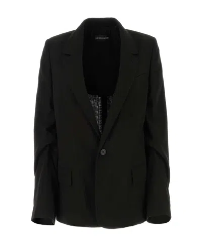 ANN DEMEULEMEESTER ANN DEMEULEMEESTER SINGLE-BREASTED BLAZER