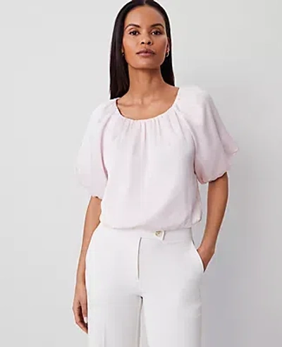 ANN TAYLOR BUBBLE HEM TOP