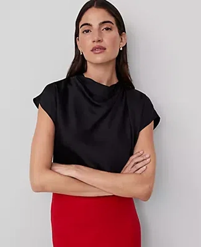 ANN TAYLOR COWL NECK POPOVER TOP