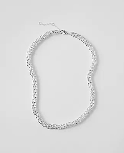 ANN TAYLOR METAL CHAIN CHUNKY NECKLACE