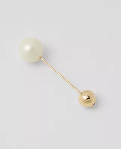 ANN TAYLOR PEARLIZED BALL BROOCH