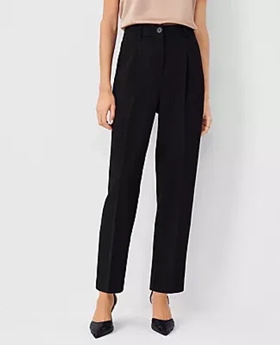 ANN TAYLOR THE PETITE HIGH RISE PLEATED TAPER PANT