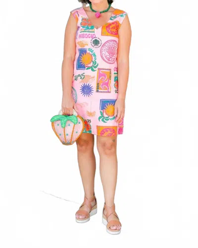 ANNA CATE KAYLOR MINI DRESS IN CORAL