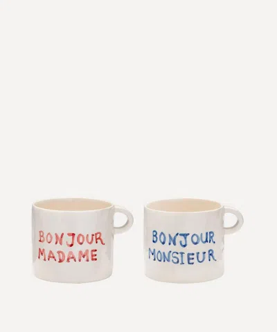 ANNA + NINA ANNA + NINA BONJOUR MUG SET OF TWO