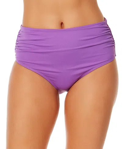ANNE COLE HIGH-WAIST BIKINI BOTTOMS