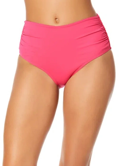 ANNE COLE LIVE IN COLOR CONVERTIBLE HIGH WAIST SHIRRED SWIM BOTTOM