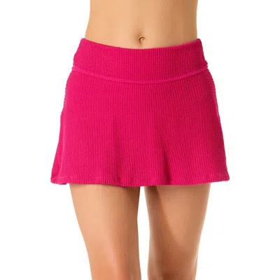 ANNE COLE LIVE IN COLOR TEXTURED SKIRTED SWIM BOTTOM