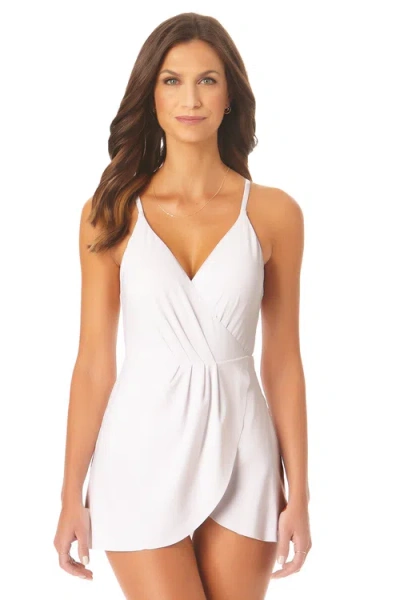 ANNE COLE SWIM DRESS WITH SKIRTED BOTTOM