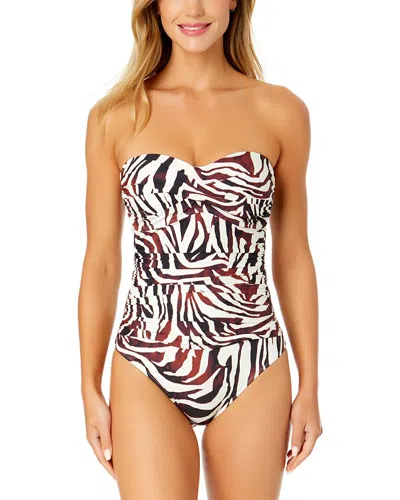 ANNE COLE ANNE COLE TWIST FRONT SHIRRED ONE-PIECE