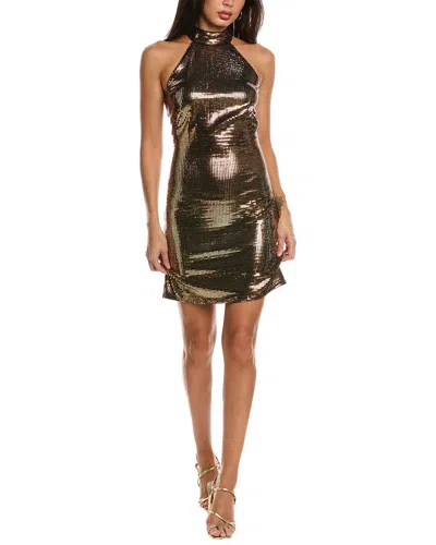 ANNE KLEIN ASYMMETRICAL SURPLICE MIDI DRESS