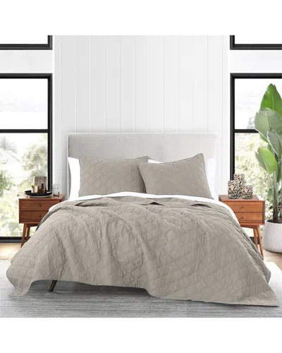 ANNE KLEIN ANNE KLEIN CLASSIC DIAMOND QUILT SET