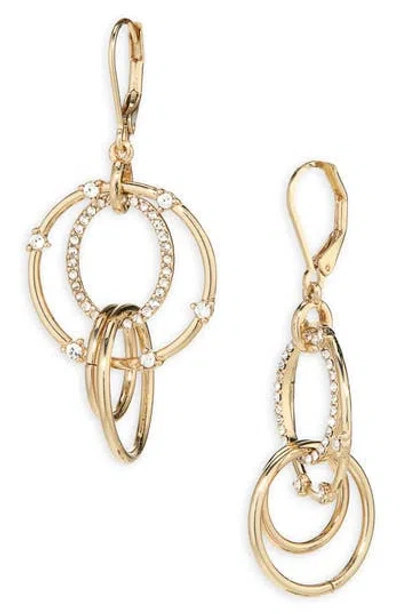 ANNE KLEIN ANNE KLEIN CRYSTAL ORBITAL DROP EARRINGS