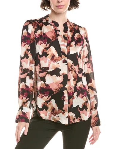 ANNE KLEIN PLEAT FRONT BLOUSE