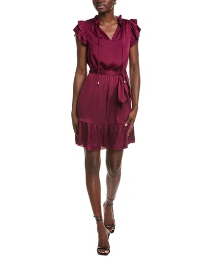 ANNE KLEIN TIE WAIST MINI DRESS
