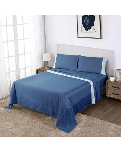 ANNE KLEIN ANNE KLEIN WESTHILL DOT SATEEN 300 THREAD COUNT SHEET SET