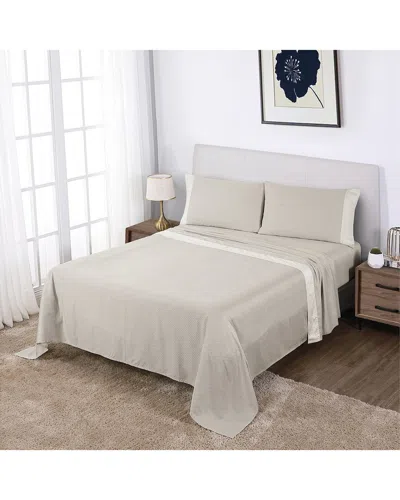 ANNE KLEIN ANNE KLEIN WESTHILL DOT SATEEN 300 THREAD COUNT SHEET SET