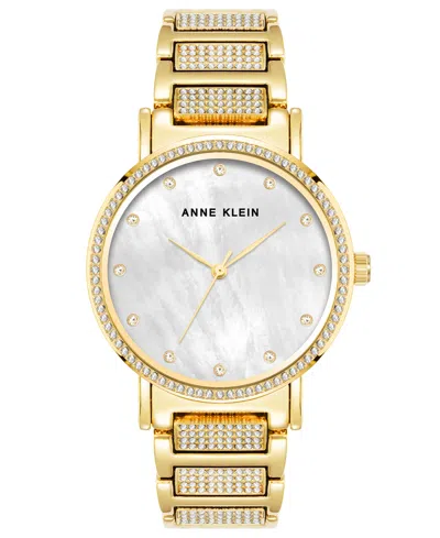 ANNE KLEIN WOMEN'S THREE HAND QUARTZ GOLD-TONE ALLOY WATCH, 36MM