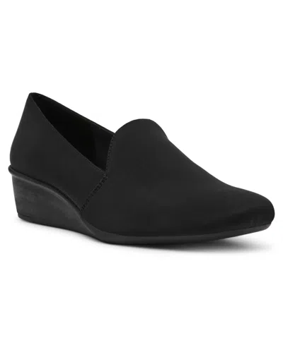 ANNE KLEIN WOMEN'S WENDELL SLIP ON WEDGE LOAFERS