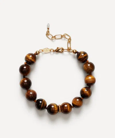 ANNI LU ANNI LU 18CT GOLD-PLATED BALL BEAD BRACELET