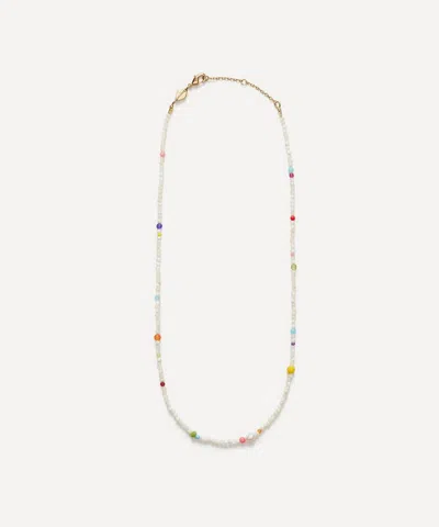 ANNI LU ANNI LU 18CT GOLD-PLATED CONFETTI GEM BEAD NECKLACE