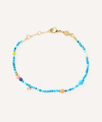 ANNI LU ANNI LU 18CT GOLD-PLATED DOTTY BEAD BRACELET