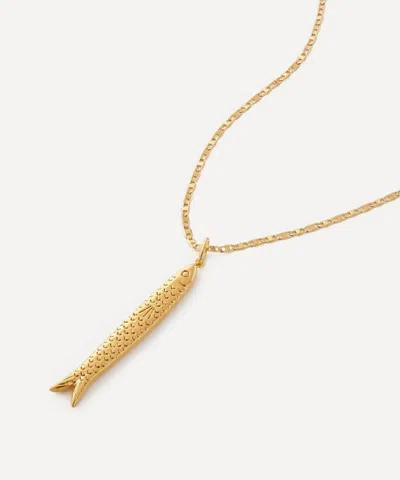 ANNI LU ANNI LU 18CT GOLD-PLATED HIPPIE FISH PENDANT NECKLACE