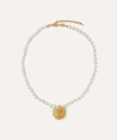 ANNI LU ANNI LU 18CT GOLD-PLATED OCEAN TREASURE PEARL NECKLACE
