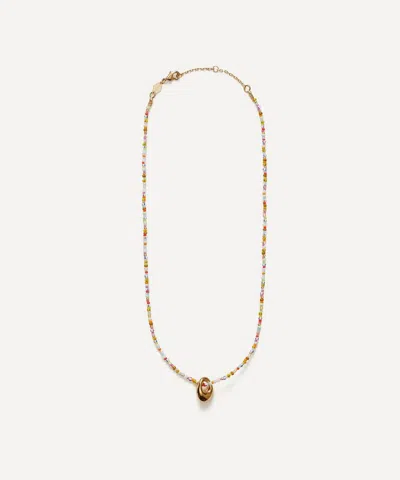 ANNI LU ANNI LU 18CT GOLD-PLATED PICCOLO BEAD NECKLACE