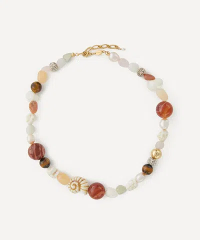 ANNI LU ANNI LU 18CT GOLD-PLATED SEASIDE BEAD NECKLACE