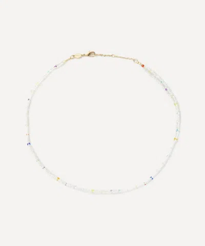 ANNI LU ANNI LU 18CT GOLD-PLATED TROPICANA WHITE NIGHTS NECKLACE