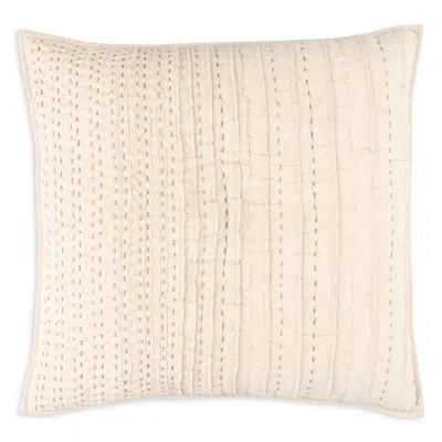 ANNIE SELKE BRYANT NATURAL QUILTED EURO SHAM