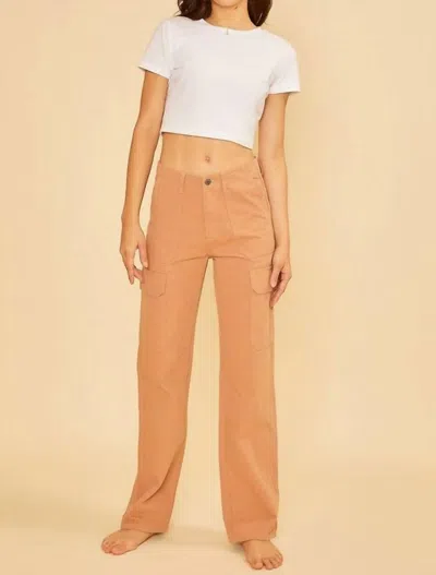 ANNIEWEAR STRAIGHT LEG CARGO PANTS IN TERRACOTTA