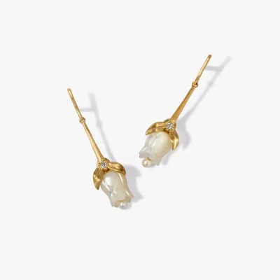 ANNOUSHKA TULIPS STEM DROP EARRINGS
