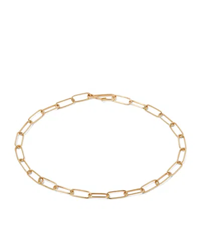 ANNOUSHKA YELLOW GOLD MINI CABLE CHAIN BRACELET