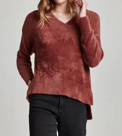 ANOTHER LOVE MARGARITA WEDGE NECK SWEATER IN ALLSPICE
