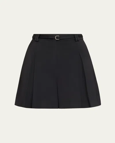 ANOTHER TOMORROW FLUID PLEATED SHORTS