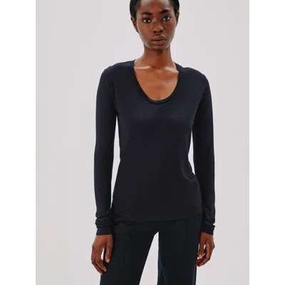 ANOTHER TOMORROW ANOTHER TOMORROW LONG BALLET SCOOP TEE