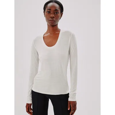 ANOTHER TOMORROW ANOTHER TOMORROW LONG BALLET SCOOP TEE