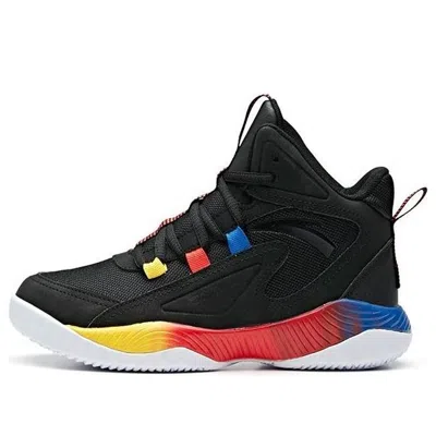 ANTA (GS) ANTA High Top Basketball Shoes 'Black Blue Yellow'