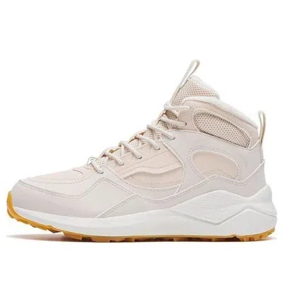 ANTA (WMNS) ANTA Fleeced High Top Casual Shoes 'White Pink'