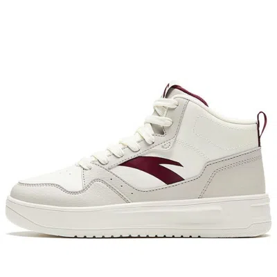 ANTA (WMNS) ANTA Skateboarding Series Sneakers High 'White Burgundy'
