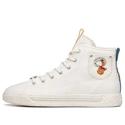 ANTA (WMNS) ANTA x Snoopy Skateboarding Series Sneakers High 'White'